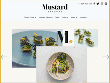 Tablet Screenshot of mustardcatering.com
